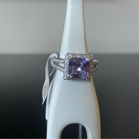 BP Lavender CZ Sterling Ring (RBP 2141) - Picture 6 of 12
